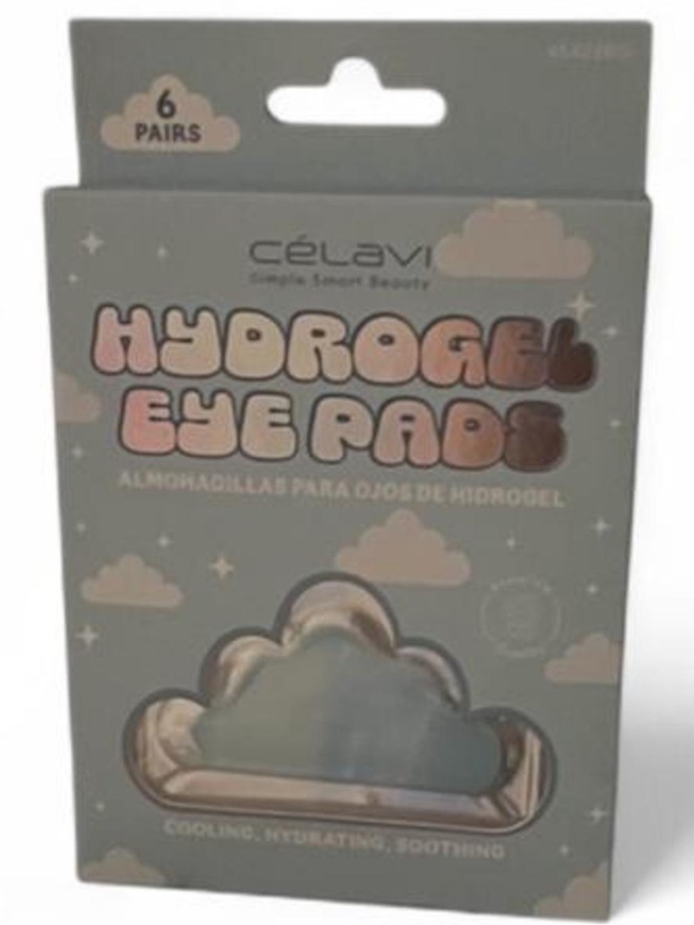 Célavi Hydrogel Eye Pads - Cloud Shaped, NWT 6 pair